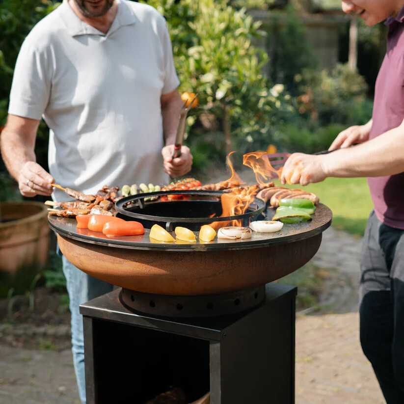 BBQ Plancha Grill Cortenstaal Blackline 8mm Camarada 2.0 -  Ø70cm