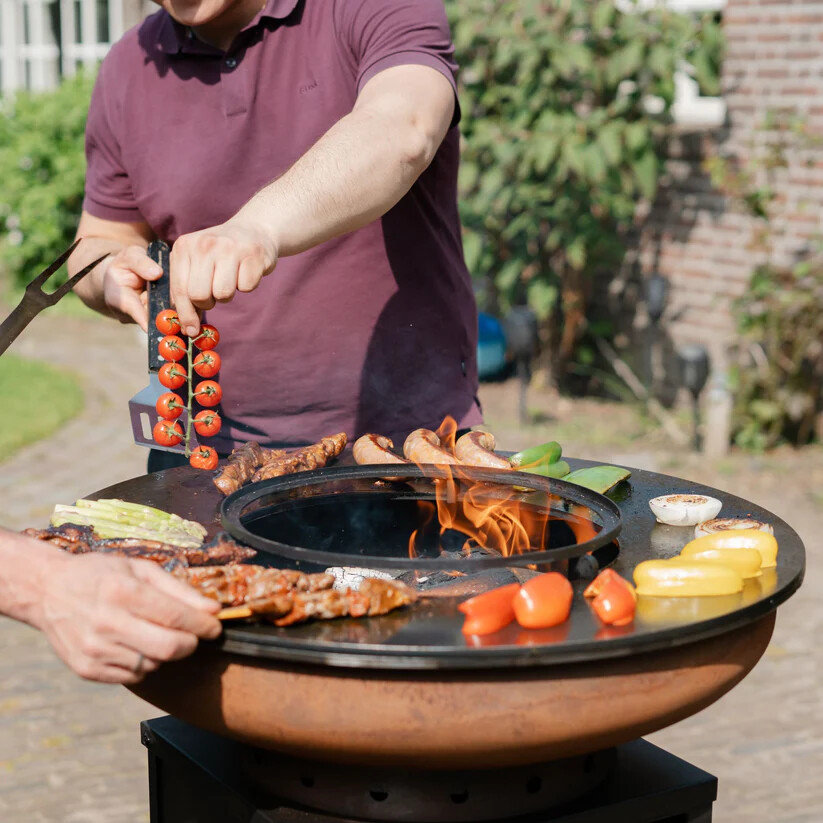 BBQ Plancha Grill Cortenstaal Blackline 8mm Camarada 2.0 -  Ø70cm