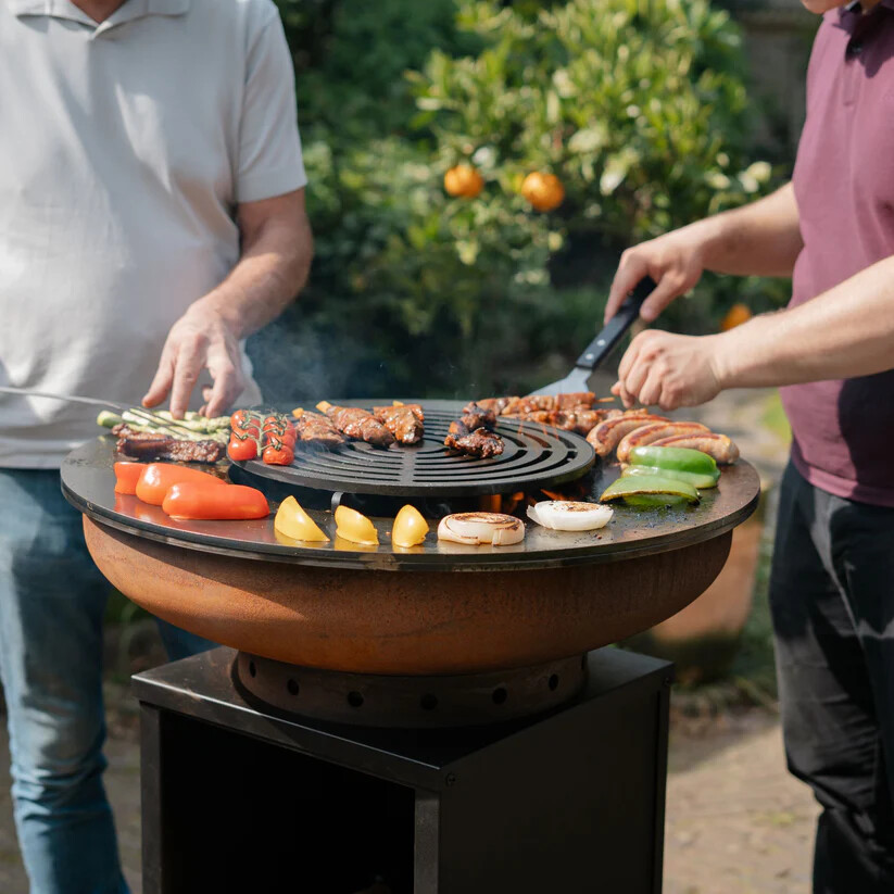 BBQ Plancha Grill Cortenstaal Blackline 8mm Camarada 2.0 -  Ø70cm