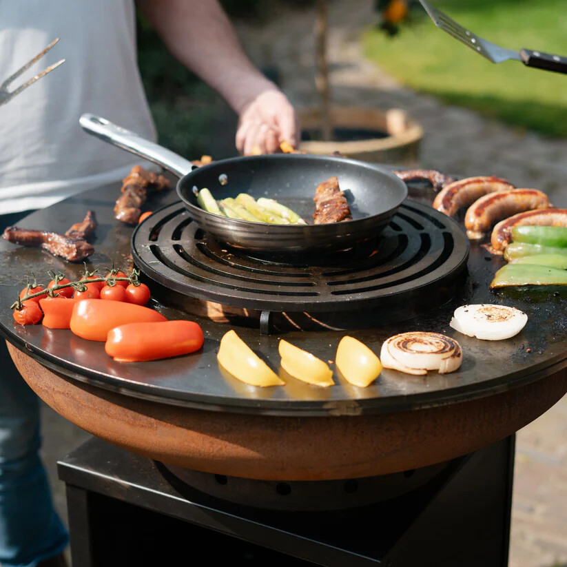 BBQ Plancha Grill Cortenstaal Blackline 8mm Camarada 2.0 -  Ø70cm