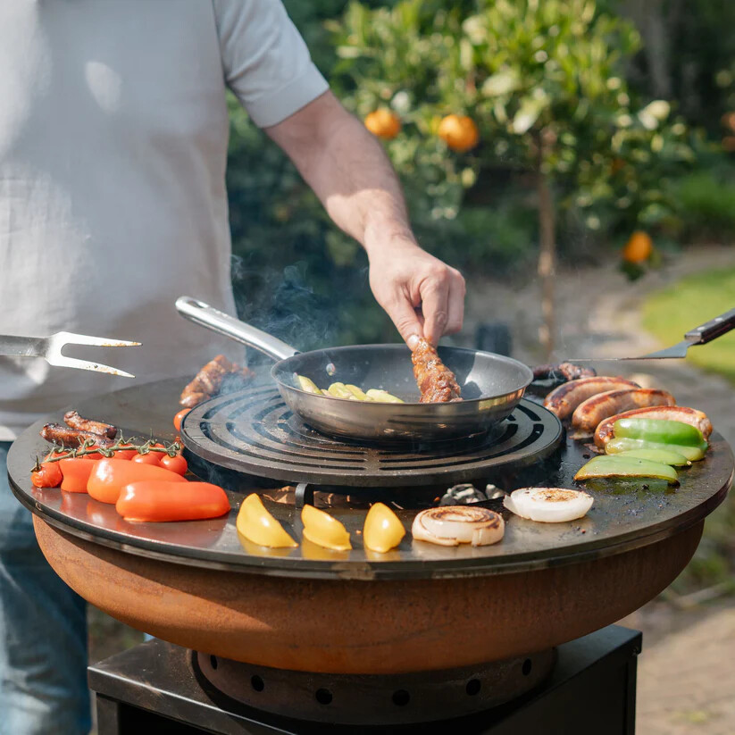 BBQ Plancha Grill Cortenstaal Blackline 8mm Camarada 2.0 -  Ø70cm