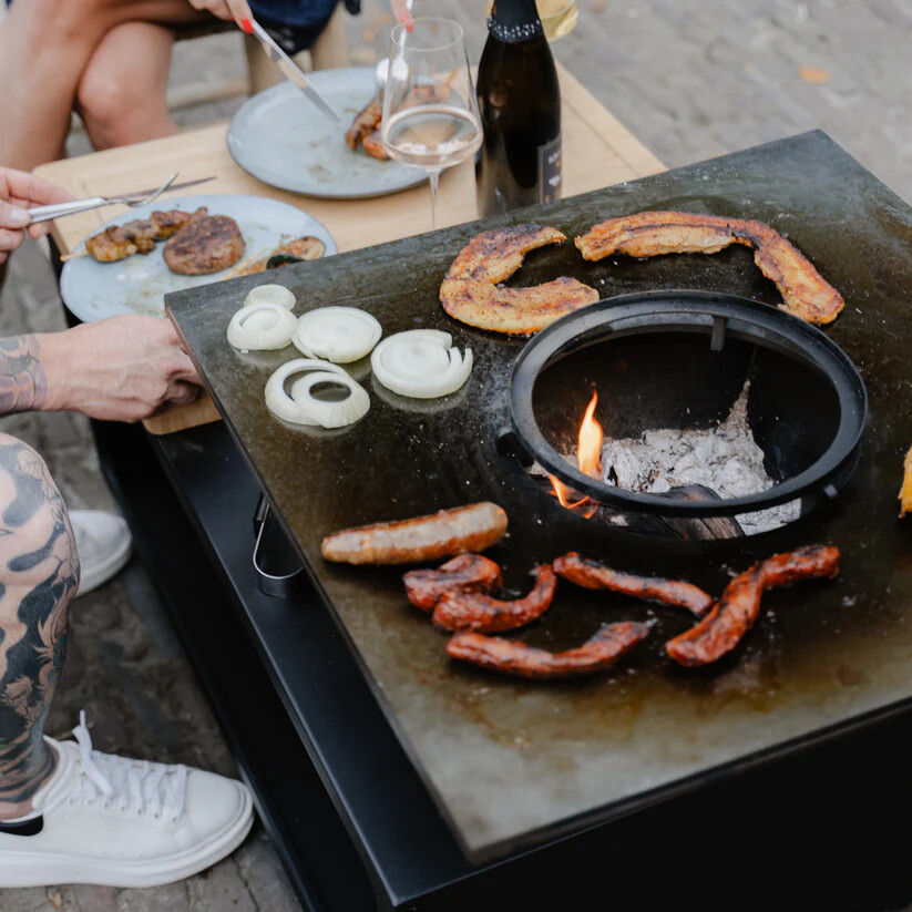 BBQ Plancha Grill Compañía - met hoes en houtopslag 60Ø