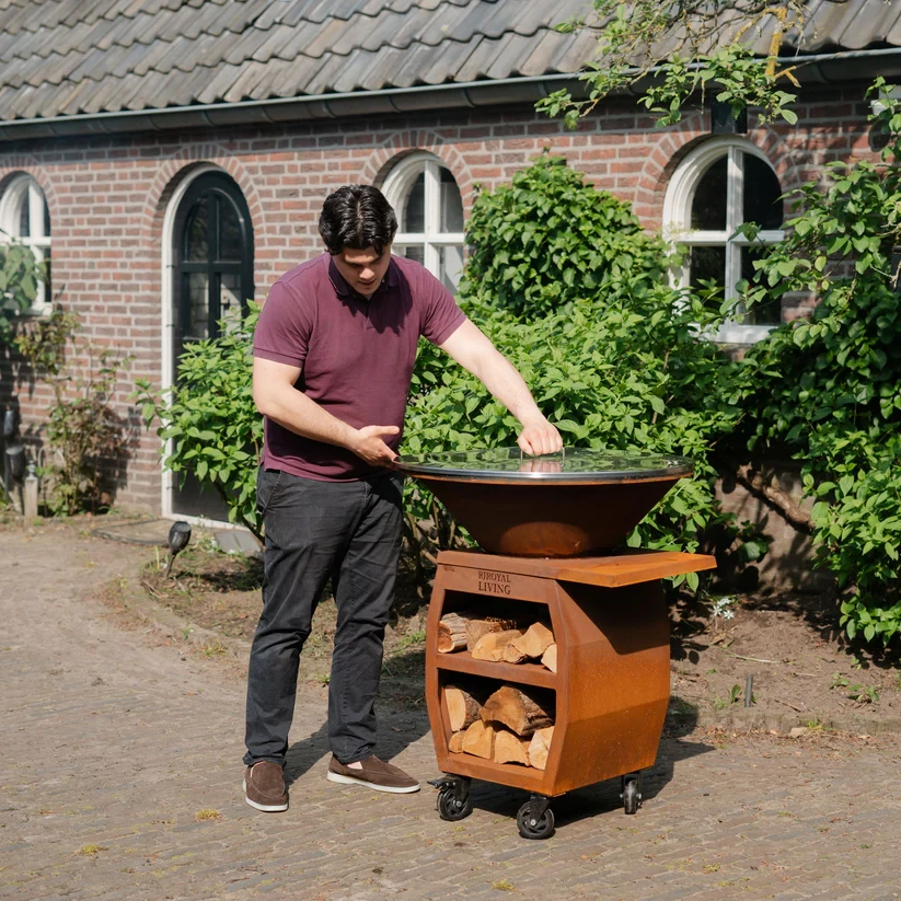 RVS 304 BBQ Plancha afdek plaat