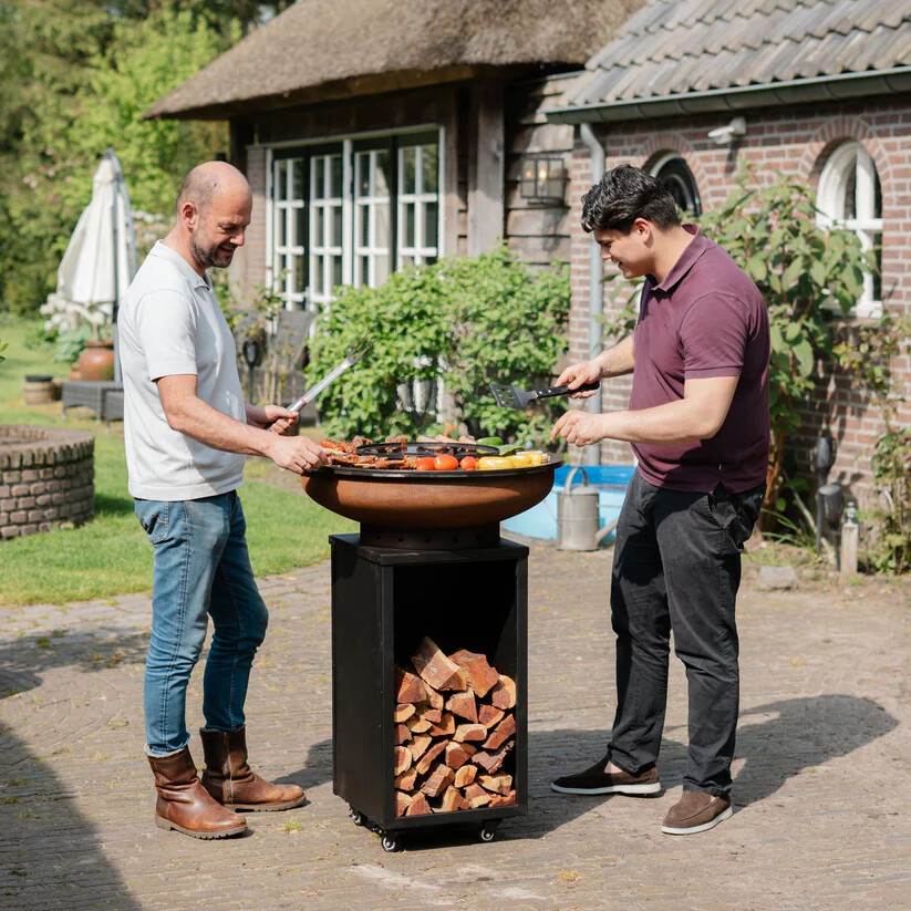 BBQ Plancha Grill Cortenstaal Blackline 8mm Camarada 2.0 -  Ø70cm