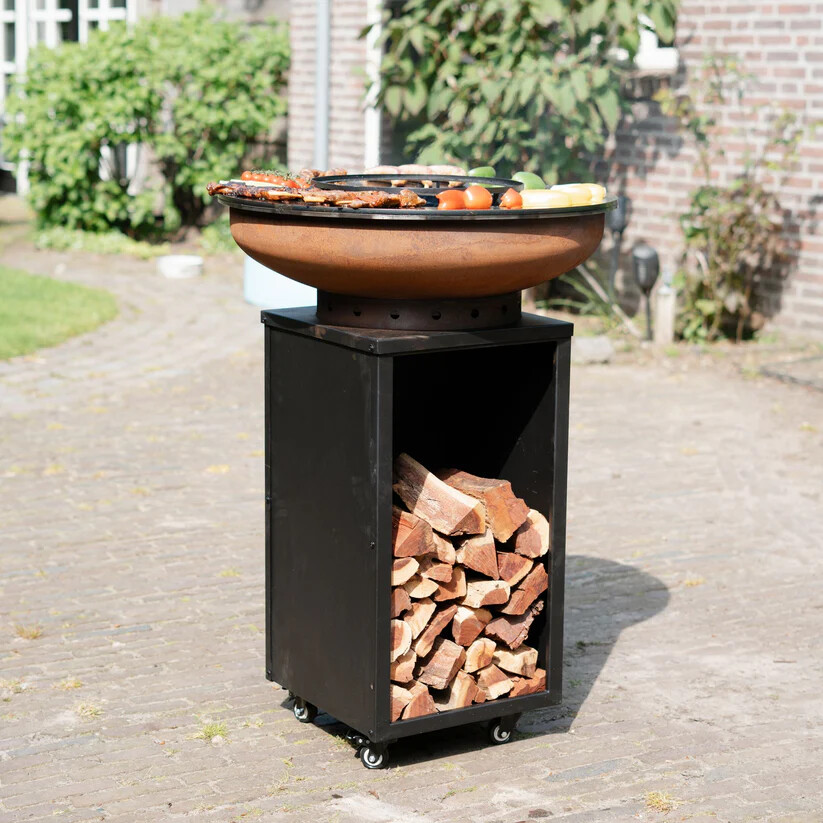 BBQ Plancha Grill Cortenstaal Blackline 8mm Camarada 2.0 -  Ø70cm