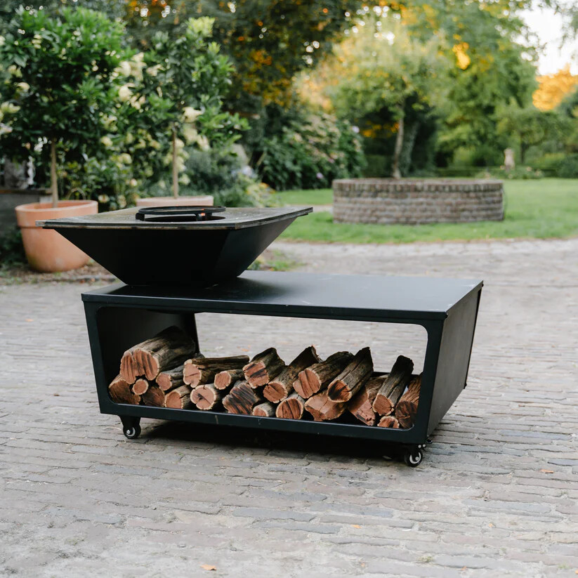 BBQ Plancha Grill Compañía - met hoes en houtopslag 60Ø