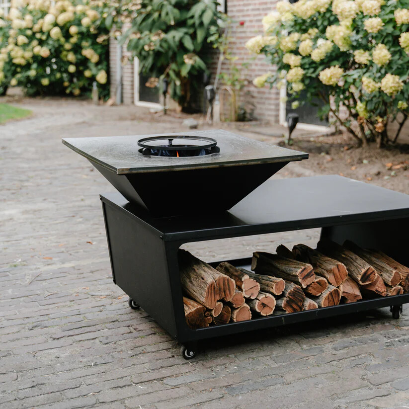 BBQ Plancha Grill Compañía - met hoes en houtopslag 60Ø