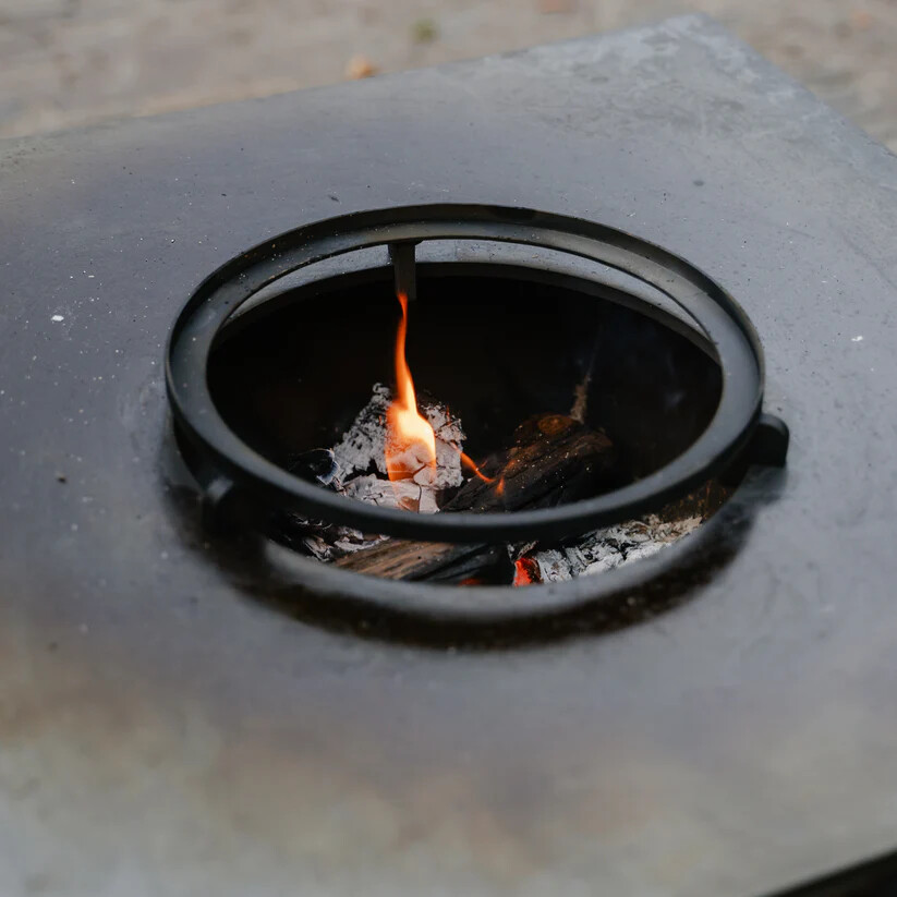 BBQ Plancha Grill Compañía - met hoes en houtopslag 60Ø